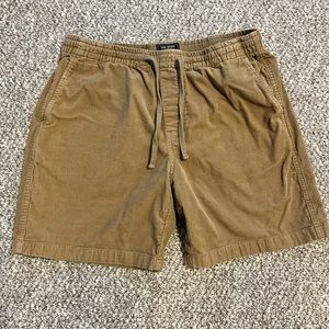 Todd Snyder Weekend Corduroy Shorts (Large) 7” Inseam Khaki